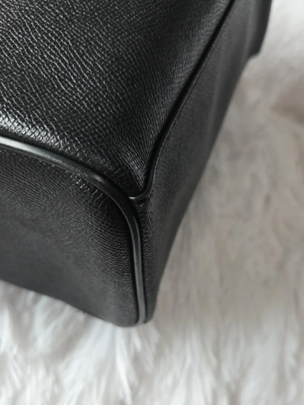 Coach Black Leather Mini Rowan with Gold-Tone Accents - Picture 5 of 9